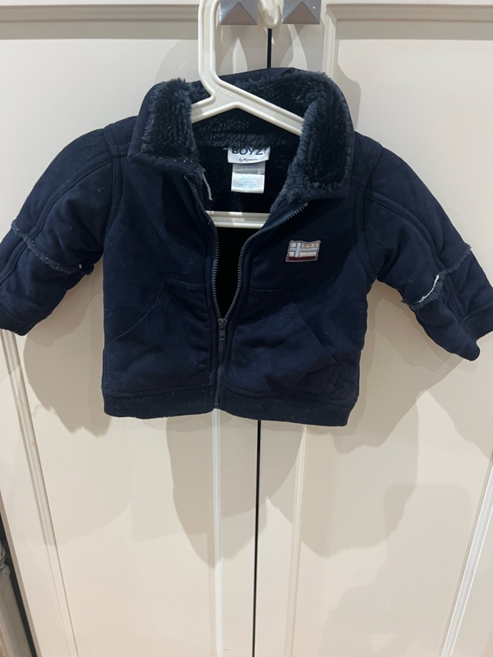 Nanette 18m Navy Plush-Lined Kids Jacket